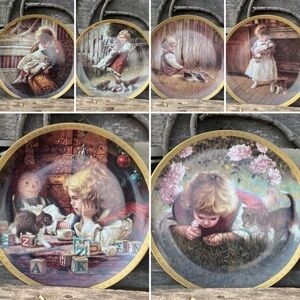 Bradford Exchange Happy Hearts 6 Plate Collection